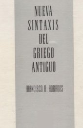 book Nueva sintaxis del Griego antiguo