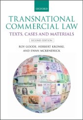 book Transnational Commercial Law: Text, Cases, and Materials