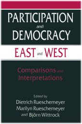 book Participation and Democracy East and West: Comparisons and Interpretations