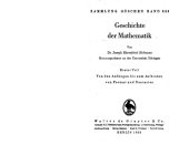 book Geschichte der Mathematik