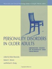 book Personality Disorders in Older Adults: Emerging Issues in Diagnosis and Treatment