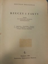 book Rzeczy i fakty