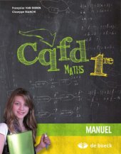 book CQFD Maths Première - Manuel