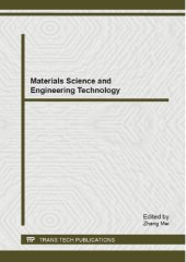 book Materials Science and Engineering Technology: