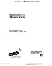 book API-SPEC-2C-SPECIFICATION FOR OFFSHORE CRANES