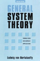 book General System Theory: Foundations, Development, Applications