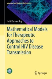 book Mathematical Models for Therapeutic Approaches to Control HIV Disease Transmission