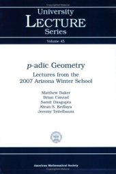 book p-adic geometry: lectures from the 2007 Arizona winter school