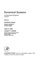 book Dynamical systems. Proceedings of Univ. Florida Intern. symposium. Vol.2