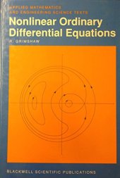 book Nonlinear ordinary differential equations