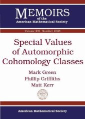 book Special values of automorphic cohomology classes