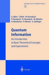 book Quantum information: An introduction to basic theoretical concepts and experiments