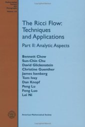 book The Ricci flow: techniques and applications. Part II