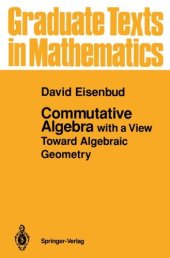 book Commutative algebra, with a view toward algebraic geometry