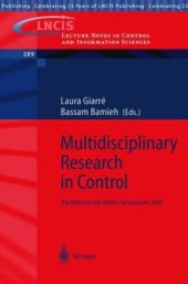 book Multidisciplinary Research in Control: The Mohammed Dahleh Symposium 2002