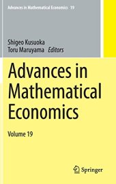 book Advances in mathematical economics. Vol.19