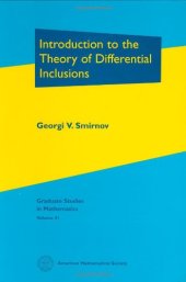 book Introduction to the theory of differential inclusions