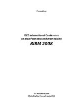 book IEEE International Conference on Bioinformatics and Biomedicine BIBM 2008