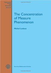 book The concentration of measure phenomenon