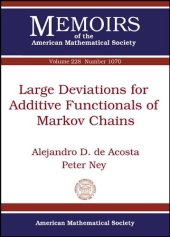 book Large deviations for additive functionals of Markov chains