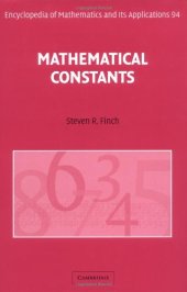 book Mathematical constants