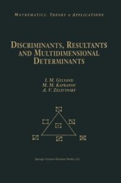 book Discriminants, resultants, and multidimensional determinants