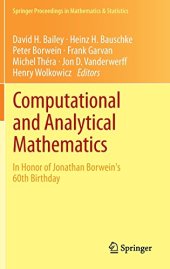 book Computational and Analytical Mathematics: In Honor of Jonathan Borwein's 60th Birthday