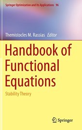 book Handbook of functional equations. Stability theory