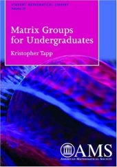 book Matrix groups for undergraduates