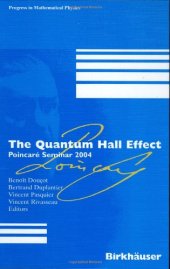 book The Quantum Hall Effect: Poincaré Seminar 2004