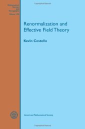 book Renormalization and effective field theory