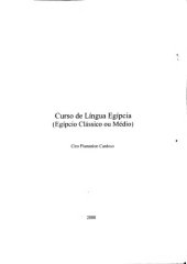 book Curso de Língua Egípcia (Egípcio Clássico ou Médio)