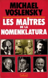 book Les maitres de la nomenklatura