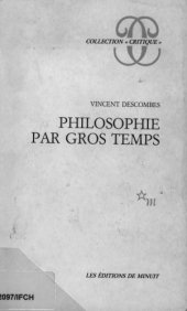 book Philosophie par gros temps