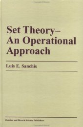 book Set Theory-An Operational Approach