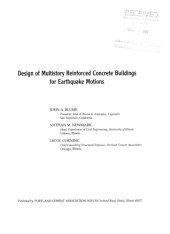 book Design of Multistory Reinforced Concrete Buildings for Earthquake Motions