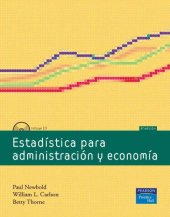 book Estadística para administración y economía