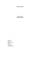 book Schriften- Fotografie, Telefon, Epistemologie, Radio, Computer, Medientheorien