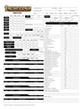 book Pathfinder Roleplaying Game: Character Sheet