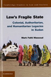 book Law's Fragile State: Colonial, Authoritarian, and Humanitarian Legacies in Sudan