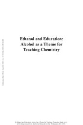 book Ethanol and education : alcohol as a theme for teaching chemistry