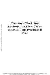 book Chemistry of food, food supplements, and food contact materials : from production to plate