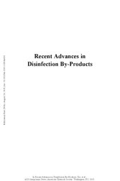 book Recent advances in disinfection by-products