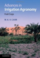 book Advances in irrigation agronomy : fruit crops