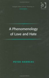 book A phenomenology of love and hate