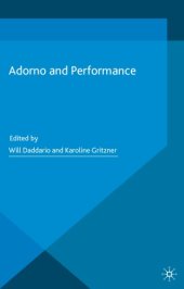 book Adorno and Performance