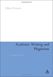 book Academic writing and plagiarism : a linguistic analysis