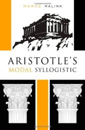 book Aristotle's modal syllogistic