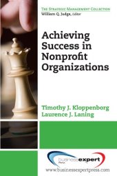 book Achieving success in nonprofit organizations