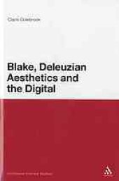 book Blake, Deleuzian Aesthetics, and the Digital